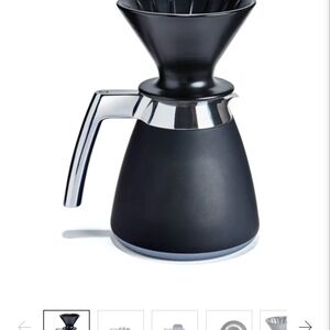 Black and Silver Coffee Dripper